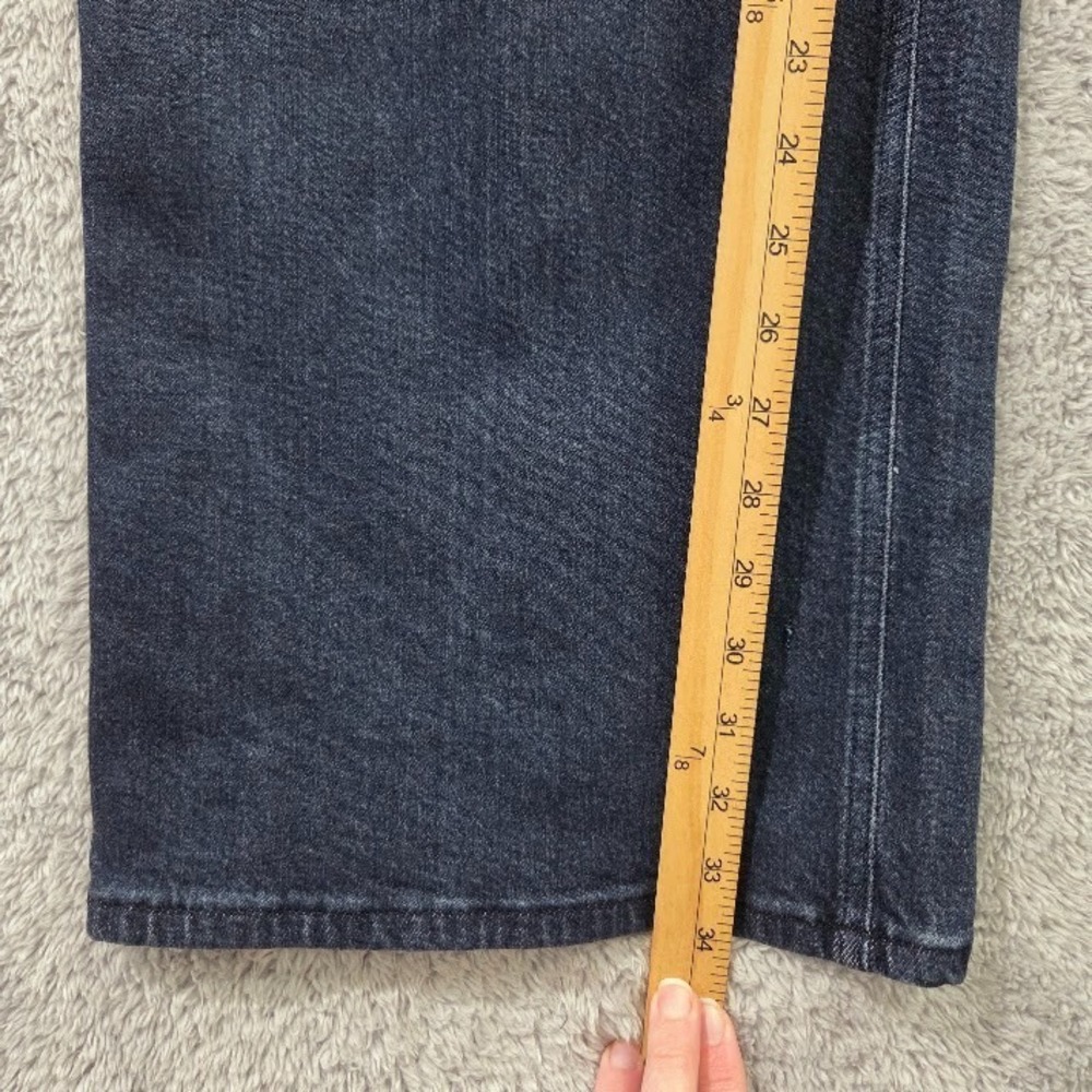 Good American Good Skate Jeans Size 8 High Rise Wide Leg Indigo NWT 34 Inseam - Picture 13 of 16
